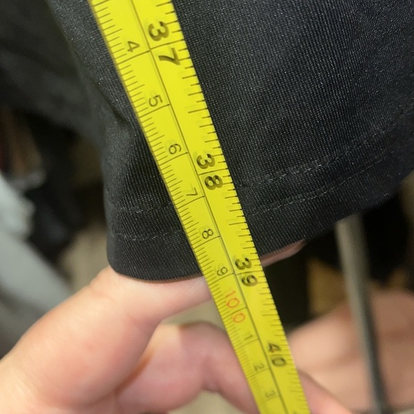 Strapless, black dress with split up the back to the upper thigh 39 inches long - Picture 6 of 9